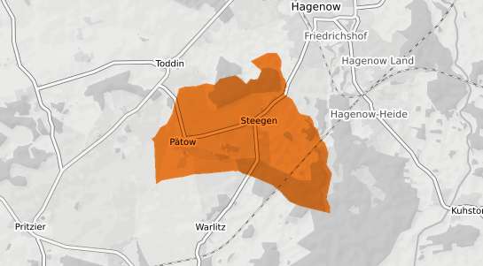 Mietspiegelkarte P&auml;tow-Steegen